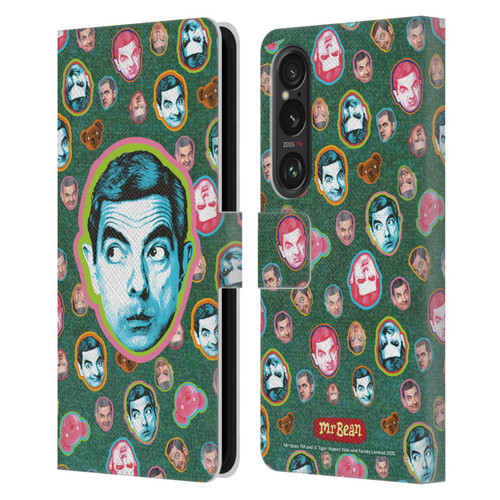 Mr. Bean Key Art Collage Leather Book Wallet Case Cover For Sony Xperia 1 VI 5G