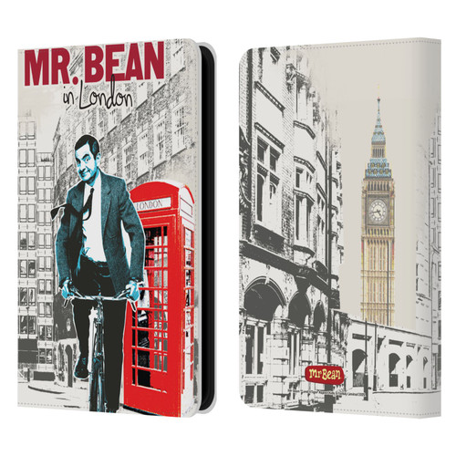 Mr. Bean London Art In London Leather Book Wallet Case Cover For Amazon Kindle Paperwhite 5 (2021)