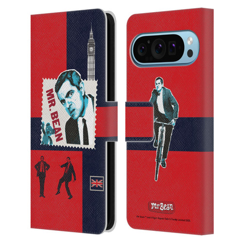 Mr. Bean London Art UK Art Leather Book Wallet Case Cover For Google Pixel 9 / Pixel 9 Pro