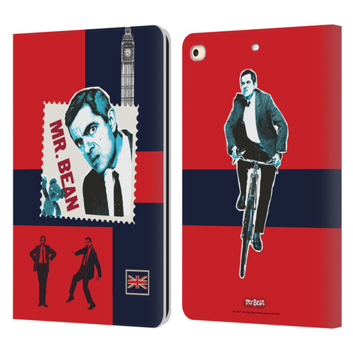 Mr. Bean London Art UK Art Leather Book Wallet Case Cover For Apple iPad 9.7 2017 / iPad 9.7 2018