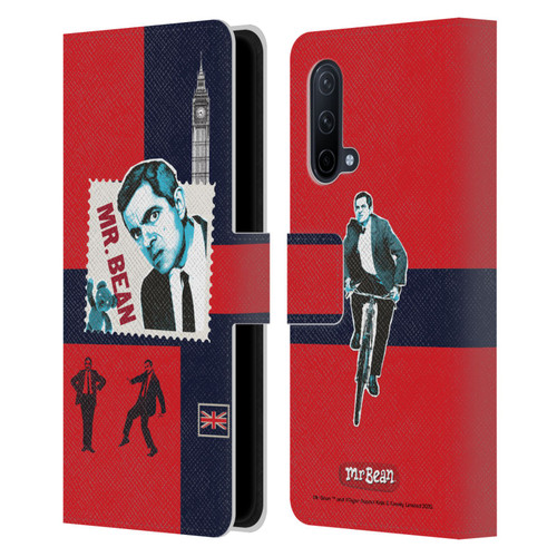 Mr. Bean London Art UK Art Leather Book Wallet Case Cover For OnePlus Nord CE 5G