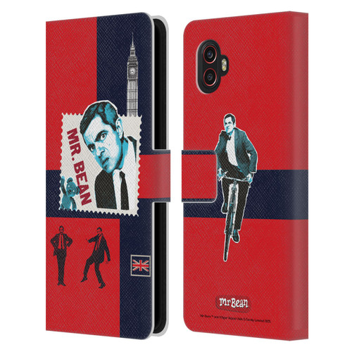 Mr. Bean London Art UK Art Leather Book Wallet Case Cover For Samsung Galaxy Xcover6 Pro/Pro2