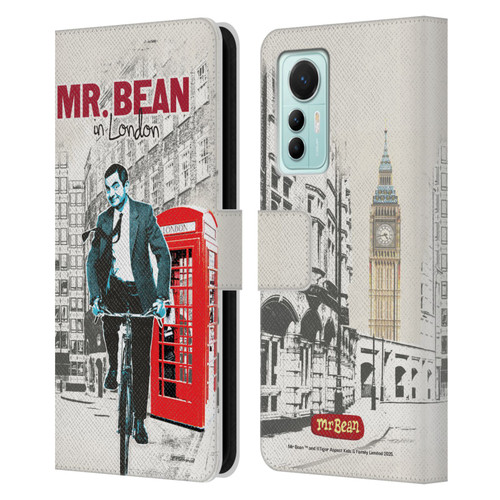 Mr. Bean London Art In London Leather Book Wallet Case Cover For Xiaomi 12 Lite