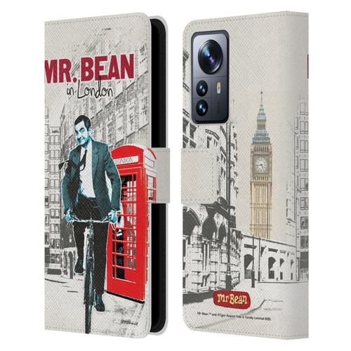 Mr. Bean London Art In London Leather Book Wallet Case Cover For Xiaomi 12 Pro