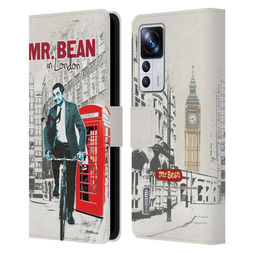 Mr. Bean London Art In London Leather Book Wallet Case Cover For Xiaomi 12T Pro