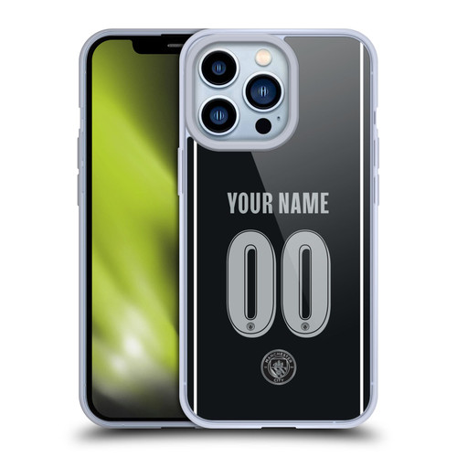 Custom Customised Personalised Manchester City Man City FC 2025/26 Badge Kit Away Soft Gel Case for Apple iPhone 13 Pro