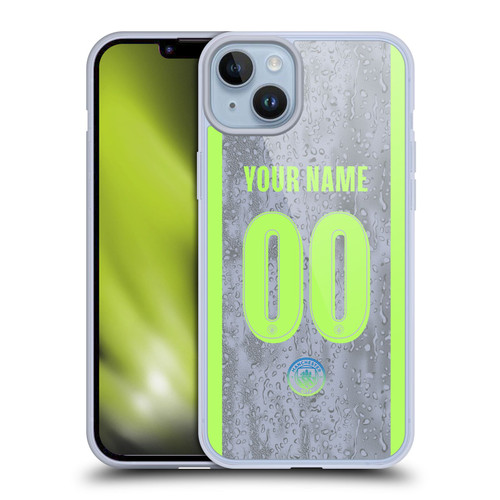 Custom Customised Personalised Manchester City Man City FC 2025/26 Badge Kit Third Soft Gel Case for Apple iPhone 14 Plus