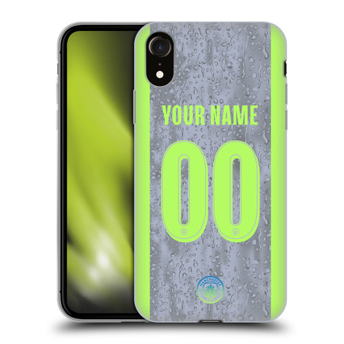 Custom Customised Personalised Manchester City Man City FC 2025/26 Badge Kit Third Soft Gel Case for Apple iPhone XR