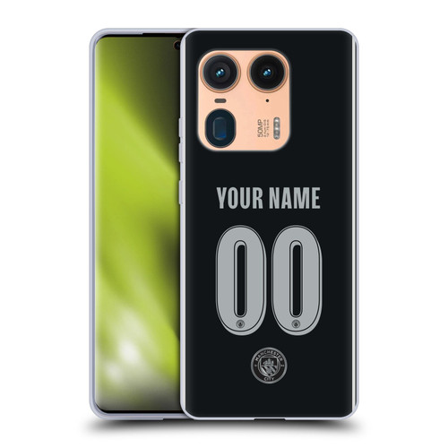 Custom Customised Personalised Manchester City Man City FC 2025/26 Badge Kit Away Soft Gel Case for Motorola Edge 50 Ultra/X50 Ultra