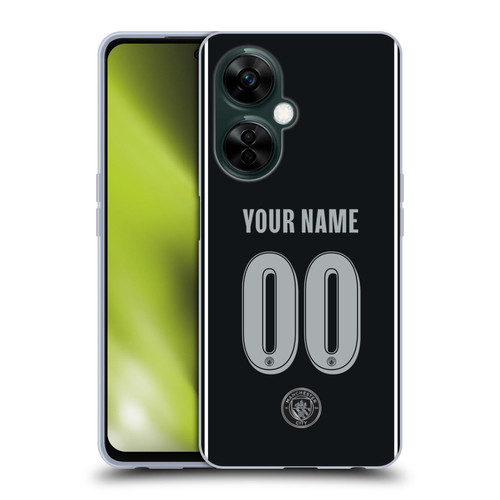 Custom Customised Personalised Manchester City Man City FC 2025/26 Badge Kit Away Soft Gel Case for OnePlus Nord N30