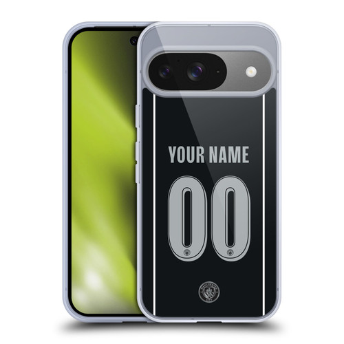 Custom Customised Personalised Manchester City Man City FC 2025/26 Badge Kit Away Soft Gel Case for Google Pixel 9 / Pixel 9 Pro