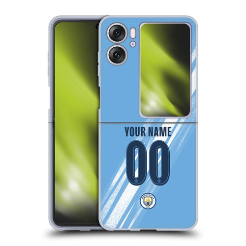 Custom Customised Personalised Manchester City Man City FC 2025/26 Badge Kit Home Soft Gel Case for OPPO Find N2 Flip
