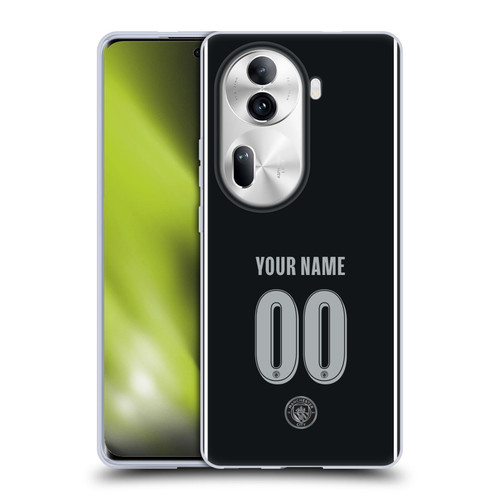 Custom Customised Personalised Manchester City Man City FC 2025/26 Badge Kit Away Soft Gel Case for OPPO Reno11 Pro