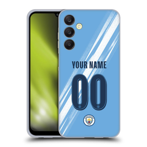 Custom Customised Personalised Manchester City Man City FC 2025/26 Badge Kit Home Soft Gel Case for Samsung Galaxy A25 5G