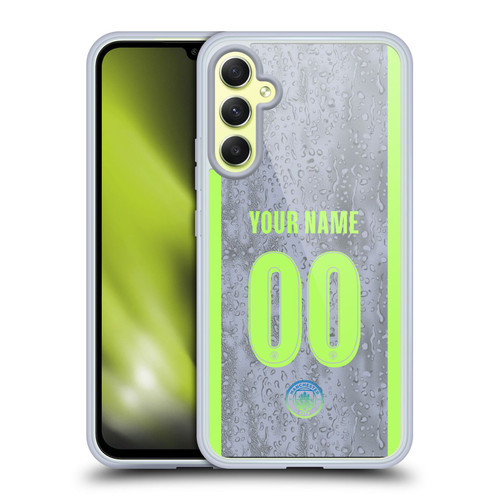 Custom Customised Personalised Manchester City Man City FC 2025/26 Badge Kit Third Soft Gel Case for Samsung Galaxy A34 5G