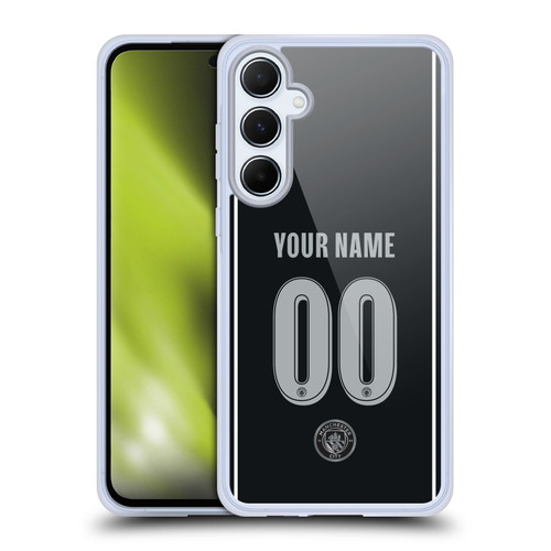 Custom Customised Personalised Manchester City Man City FC 2025/26 Badge Kit Away Soft Gel Case for Samsung Galaxy A55 5G
