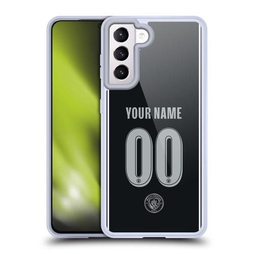 Custom Customised Personalised Manchester City Man City FC 2025/26 Badge Kit Away Soft Gel Case for Samsung Galaxy S21 5G