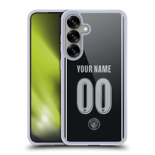 Custom Customised Personalised Manchester City Man City FC 2025/26 Badge Kit Away Soft Gel Case for Samsung Galaxy S25+