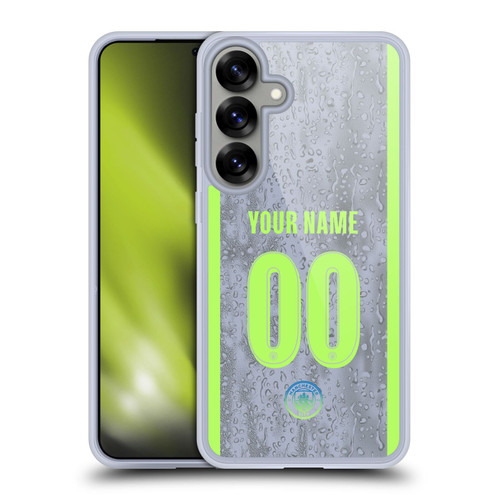 Custom Customised Personalised Manchester City Man City FC 2025/26 Badge Kit Third Soft Gel Case for Samsung Galaxy S25+