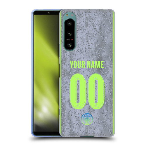 Custom Customised Personalised Manchester City Man City FC 2025/26 Badge Kit Third Soft Gel Case for Sony Xperia 5 IV