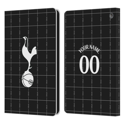 Custom Customised Personalised Tottenham Hotspur F.C. 2025/26 Badge Kit Away Leather Book Wallet Case Cover For Amazon Fire HD 8/Fire HD 8 Plus 2020