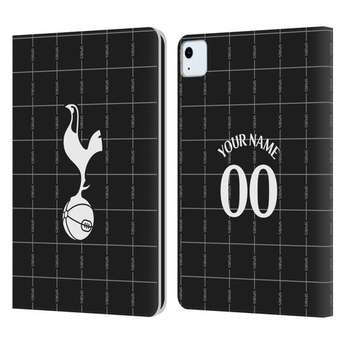 Custom Customised Personalised Tottenham Hotspur F.C. 2025/26 Badge Kit Away Leather Book Wallet Case Cover For Apple iPad Air 11 2020/2022/2024/2025
