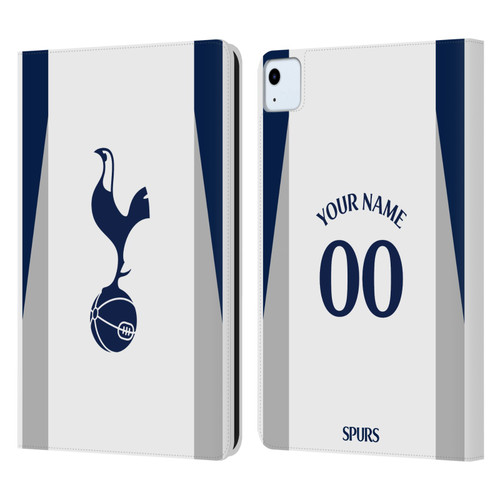 Custom Customised Personalised Tottenham Hotspur F.C. 2025/26 Badge Kit Home Leather Book Wallet Case Cover For Apple iPad Air 11 2020/2022/2024/2025