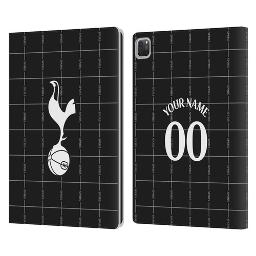 Custom Customised Personalised Tottenham Hotspur F.C. 2025/26 Badge Kit Away Leather Book Wallet Case Cover For Apple iPad Pro 12.9 2020/2021/2022
