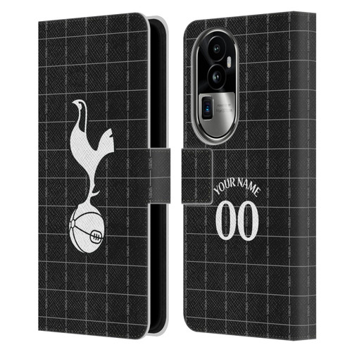 Custom Customised Personalised Tottenham Hotspur F.C. 2025/26 Badge Kit Away Leather Book Wallet Case Cover For OPPO Reno10 Pro+ Custom Customised Personalised Tottenham Hotspur F.C. 2025/26 Badge Kit Away Leather Book Wallet Case Cover For OPPO Reno10 Pro+