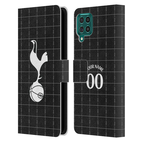 Custom Customised Personalised Tottenham Hotspur F.C. 2025/26 Badge Kit Away Leather Book Wallet Case Cover For Samsung Galaxy F62 (2021)