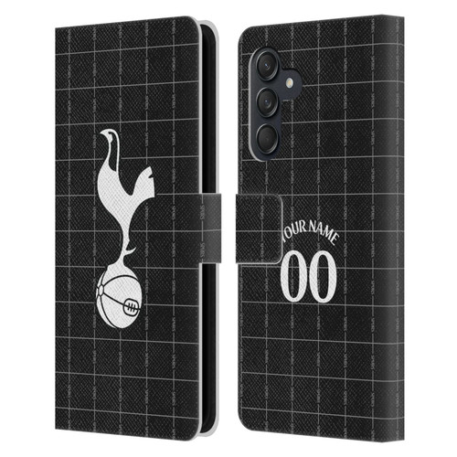 Custom Customised Personalised Tottenham Hotspur F.C. 2025/26 Badge Kit Away Leather Book Wallet Case Cover For Samsung Galaxy M55 5G