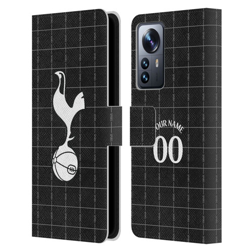 Custom Customised Personalised Tottenham Hotspur F.C. 2025/26 Badge Kit Away Leather Book Wallet Case Cover For Xiaomi 12 Pro