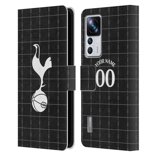 Custom Customised Personalised Tottenham Hotspur F.C. 2025/26 Badge Kit Away Leather Book Wallet Case Cover For Xiaomi 12T Pro