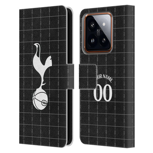 Custom Customised Personalised Tottenham Hotspur F.C. 2025/26 Badge Kit Away Leather Book Wallet Case Cover For Xiaomi 14