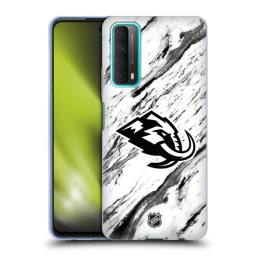 NHL Utah Mammoth Marble Soft Gel Case for Huawei P Smart (2021)