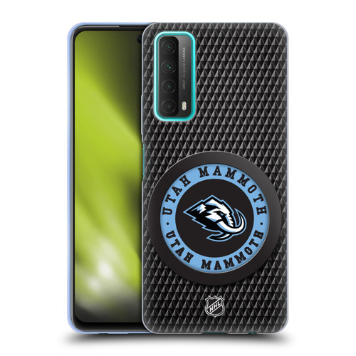 NHL Utah Mammoth Puck Texture Soft Gel Case for Huawei P Smart (2021)