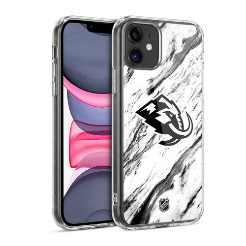 NHL Utah Mammoth Marble Soft Gel Case for Apple iPhone 11