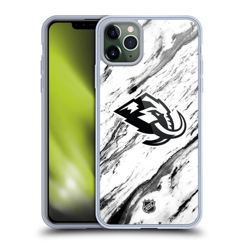 NHL Utah Mammoth Marble Soft Gel Case for Apple iPhone 11 Pro Max