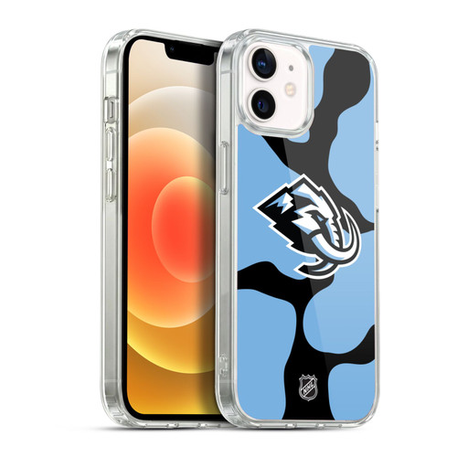 NHL Utah Mammoth Cow Pattern Soft Gel Case for Apple iPhone 12 / iPhone 12 Pro & MagSafe