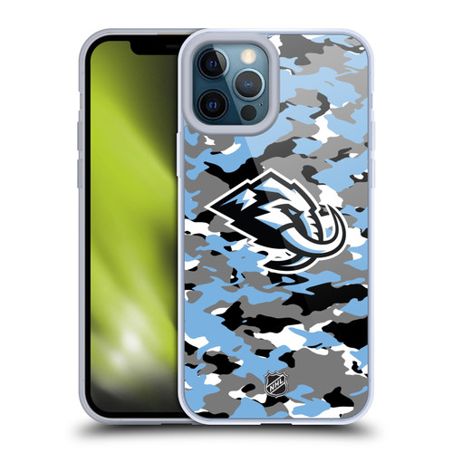 NHL Utah Mammoth Camouflage Soft Gel Case for Apple iPhone 12 Pro Max