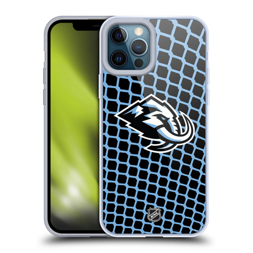 NHL Utah Mammoth Net Pattern Soft Gel Case for Apple iPhone 12 Pro Max
