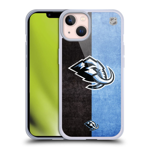 NHL Utah Mammoth Half Distressed Soft Gel Case for Apple iPhone 13 NHL Utah Mammoth Half Distressed Soft Gel Case for Apple iPhone 13