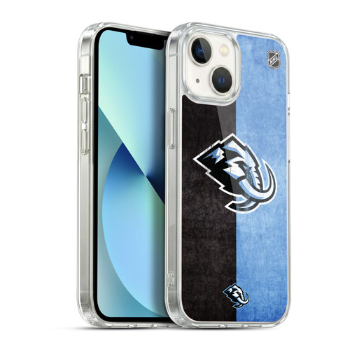 NHL Utah Mammoth Half Distressed Soft Gel Case for Apple iPhone 13