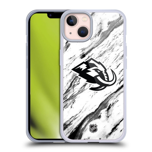 NHL Utah Mammoth Marble Soft Gel Case for Apple iPhone 13