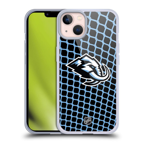 NHL Utah Mammoth Net Pattern Soft Gel Case for Apple iPhone 13