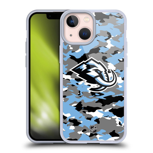 NHL Utah Mammoth Camouflage Soft Gel Case for Apple iPhone 13 Mini