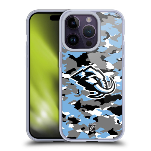 NHL Utah Mammoth Camouflage Soft Gel Case for Apple iPhone 14 Pro
