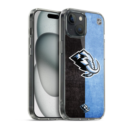 NHL Utah Mammoth Half Distressed Soft Gel Case for Apple iPhone 15 & MagSafe