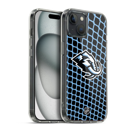 NHL Utah Mammoth Net Pattern Soft Gel Case for Apple iPhone 15 Plus & MagSafe