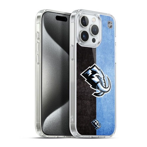 NHL Utah Mammoth Half Distressed Soft Gel Case for Apple iPhone 15 Pro Max & MagSafe